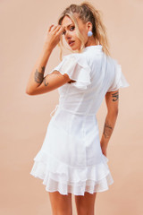 Leila Mini Dress - White | Sage and Paige AUS. Leila Mini Dress - White | Sage and Paige AUS.