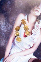 Bali Wild Daisy Earrings - Gold | Sage and Paige AUS.