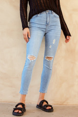 Lana Jeans - Washed Blue | Sage and Paige AUS. Lana Jeans - Washed Blue | Sage and Paige AUS.