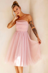 Swingin' It Midi Dress - Blush | Sage and Paige AUS.