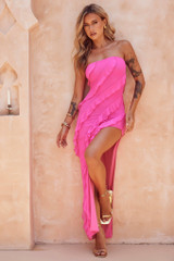 Gold Rush Maxi Dress - Hot Pink | Sage and Paige AUS.