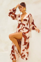 All Time Fave Midi Dress - Wine | Sage and Paige AUS.