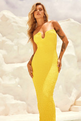 Saya Midi Dress - Yellow | Sage and Paige AUS. Saya Midi Dress - Yellow | Sage and Paige AUS.