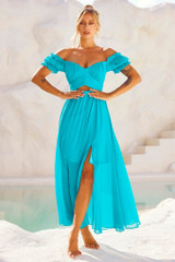 Perfect Storm Maxi Dress - Aqua | Sage and Paige AUS.