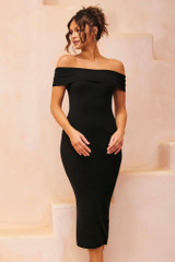 As If Knit Midi Dress - Black | Sage and Paige AUS. As If Knit Midi Dress - Black | Sage and Paige AUS.