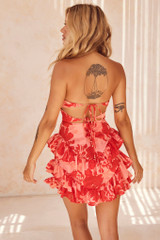 Got Glam Mini Dress - Red | Sage and Paige AUS.
