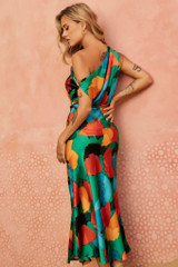 Ruby Romance Midi Dress - Aqua Multi | Sage and Paige AUS.