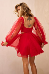 Saint Malo Mini Dress - Red | Sage and Paige AUS.