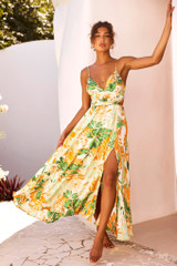 New Fantasy Maxi Dress - Green Multi | Sage and Paige AUS.