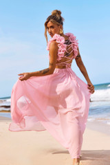 Carmen Gown Maxi Dress - Pink | Sage and Paige AUS.