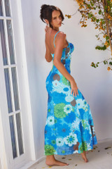 Meet Freya Maxi Dress - Blue Multi | Sage and Paige AUS. Meet Freya Maxi Dress - Blue Multi | Sage and Paige AUS.