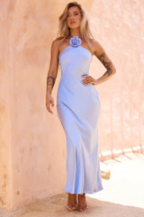 Downtown Darling Maxi Dress - Steel Blue | Sage and Paige AUS.