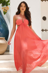 Martini Maxi Dress - Coral | Sage and Paige AUS.