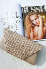 Bejeweled Clutch Bag - Champagne | Sage and Paige AUS.