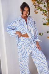 Sunlights In Capri Pants - Blue | Sage and Paige AUS.