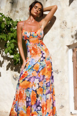 For This Moment Maxi Dress - Orange | Sage and Paige AUS.
