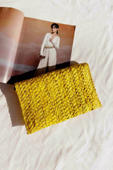 Bali Golden Clutch Bag - Yellow | Sage and Paige AUS.