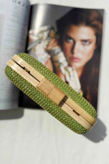 Tea Gardens Clutch Bag - Green | Sage and Paige AUS.