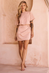 City Sunlight Mini Dress - Mocha | Sage and Paige AUS.