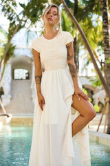 Dream Design Maxi Dress - Ivory | Sage and Paige AUS.