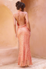 You Wish Sequin Maxi Dress - Orange | Sage and Paige AUS.