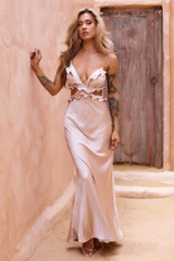 In Her Eyes Maxi Dress - Taupe | Sage and Paige AUS. In Her Eyes Maxi Dress - Taupe | Sage and Paige AUS.