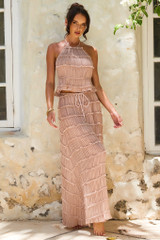 Seraphina Maxi Skirt - Taupe | Sage and Paige AUS.