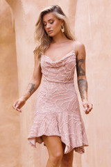 Coconico Beaded Mini Dress - Mocha | Sage and Paige AUS. Coconico Beaded Mini Dress - Mocha | Sage and Paige AUS.