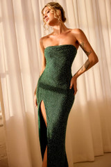 Starlit Baby Midi Dress - Forest Green