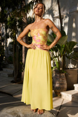 Sunset Breeze Maxi Dress - Yellow