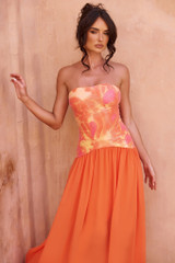 Sunset Breeze Maxi Dress - Tangerine Sunset Breeze Maxi Dress - Tangerine