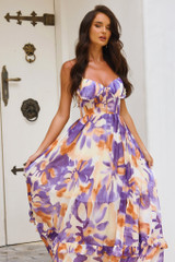 Nightcap Maxi Dress - Purple Multi Nightcap Maxi Dress - Purple Multi