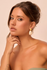Coastal Echo Earrings - White Gold