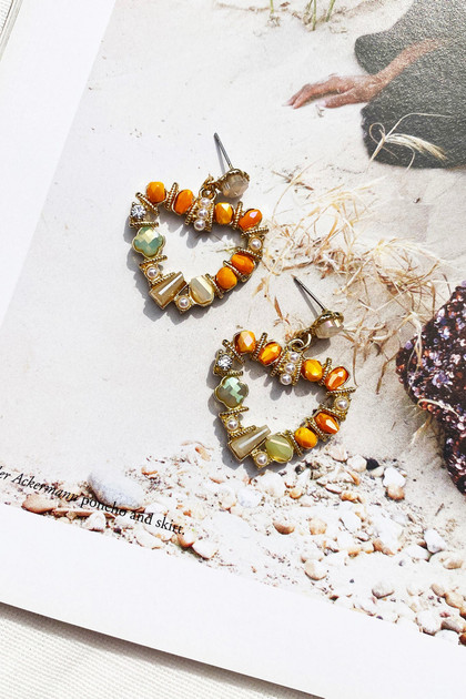 The Moment I Knew Earrings - Orange | Sage and Paige AUS.
