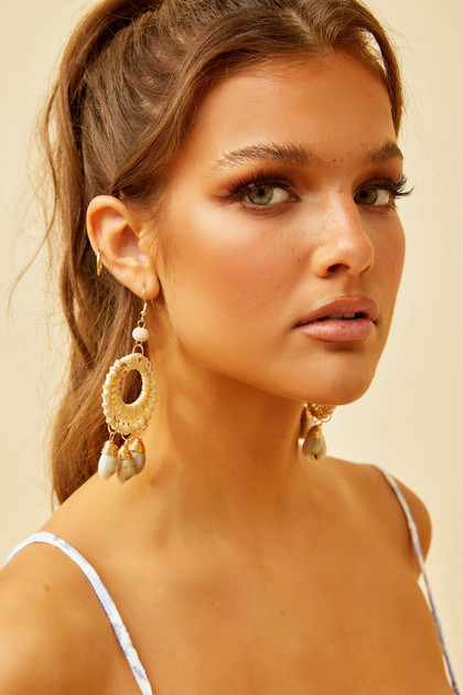 Ubud Dream Earrings - Beige | Sage and Paige AUS.