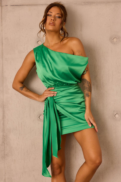 Still Lovers Mini Dress - Emerald