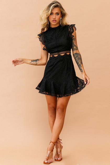 Worth The Chase Dress - Black | Sage and Paige AUS.