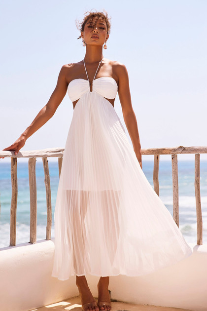 Martini Maxi Dress - White | Sage and Paige AUS.