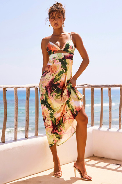 Ivy Midi Dress - Multi | Sage and Paige AUS. Ivy Midi Dress - Multi | Sage and Paige AUS.