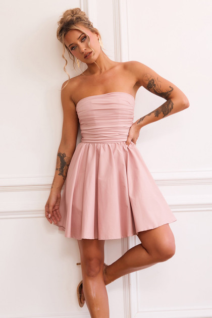 Sugar Crush Mini Dress - Blush | Sage and Paige AUS.