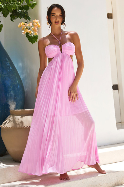 Martini Maxi Dress - Pink | Sage and Paige AUS.