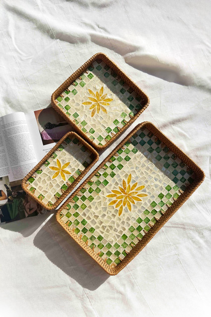 Rita Tray Set - Yellow Multi | Sage and Paige AUS.
