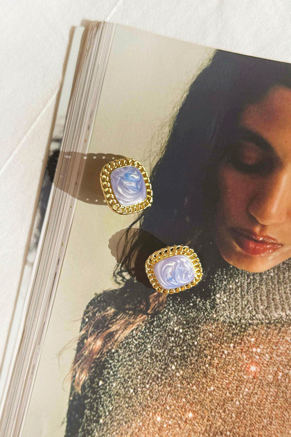 Ronny Earrings - Blue | Sage and Paige AUS.