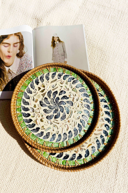 Ocean Sparkle Tray Set - Blue | Sage and Paige AUS. Ocean Sparkle Tray Set - Blue | Sage and Paige AUS.
