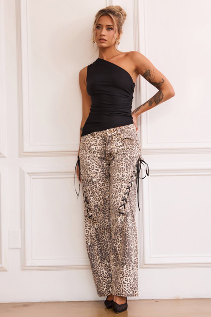 All Out Jeans - Leopard | Sage and Paige AUS.
