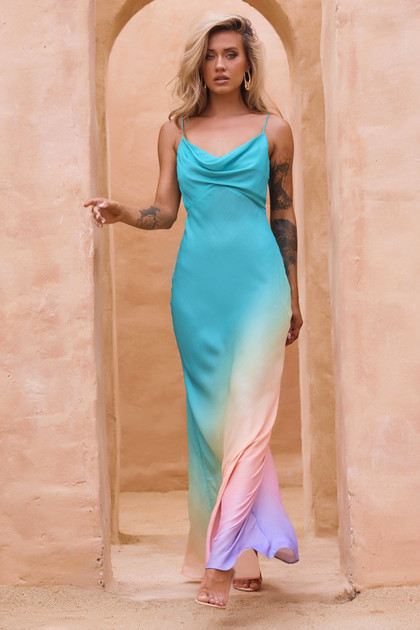 Hutch The Ridge Maxi Dress - Ocean Multi Hutch The Ridge Maxi Dress - Ocean Multi
