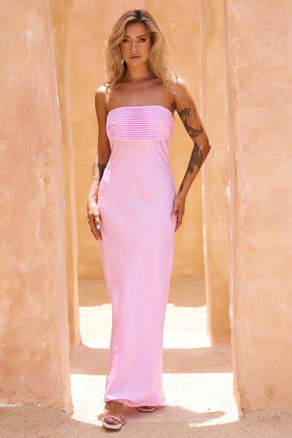 Blake Midi Dress - Baby Pink | Sage and Paige AUS. Blake Midi Dress - Baby Pink | Sage and Paige AUS.
