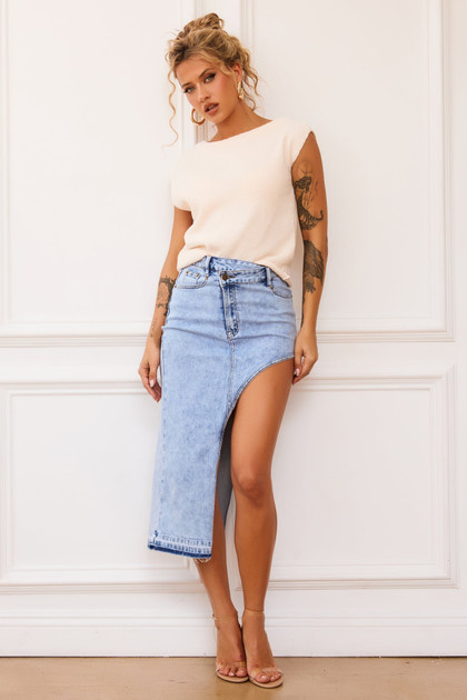 Dance In The Sun Knit Top - Beige | Sage and Paige AUS. Dance In The Sun Knit Top - Beige | Sage and Paige AUS.