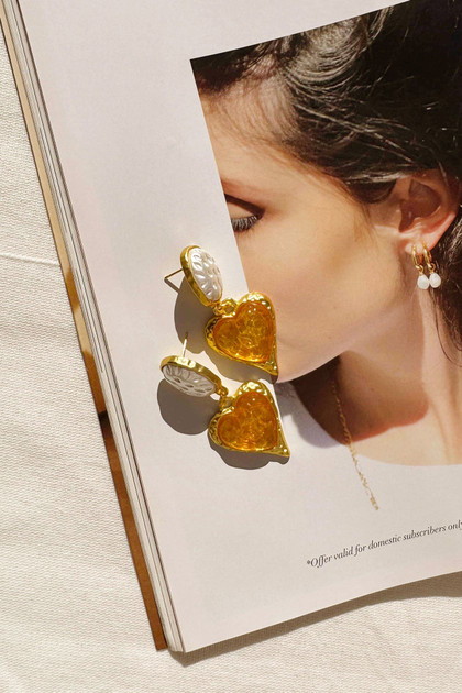 Monaco Sun Earrings - Yellow