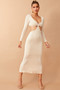 Good Things Midi Dress - Beige | Sage and Paige AUS.